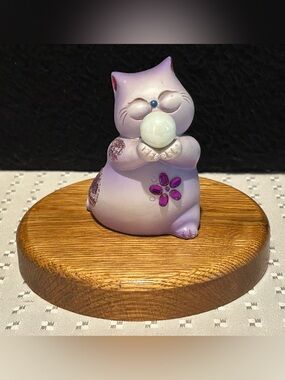 Vintage 2000 Red Eagle Purple Lucky Cat